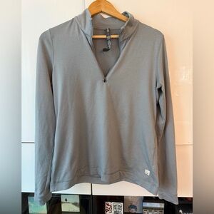 Vuori Light Gray Quarter-Zip